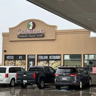 View from gas station