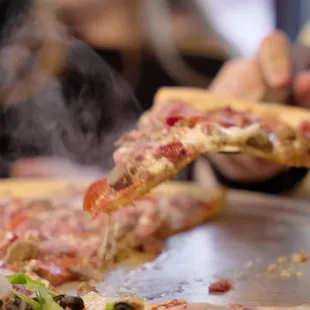 pizza, food