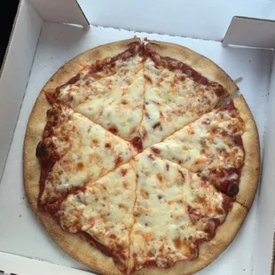 8 in cheese pizza