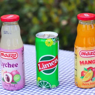 Maaza mango, lychee, limca