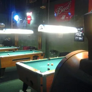 Pool tables and atm