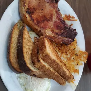 Called a Smoked Chop breakfasr