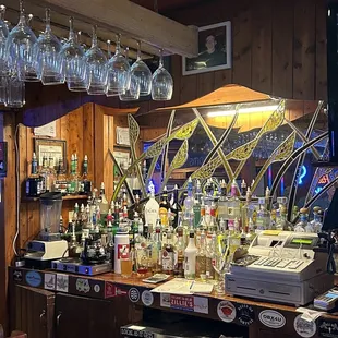 the bar