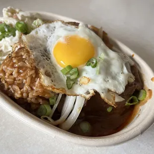 very photogenic and yummy the short rib loco moco from breakfast pop up