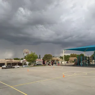 Isolated showers