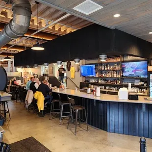 the interior of sam jones bbq