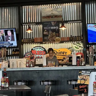 a man behind the bar