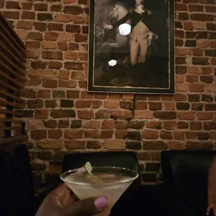 Dirty martini while we wait for my order