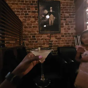 Dirty martini while we wait for my order