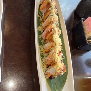 xt crunchy roll with shrimp tempura &amp; crab