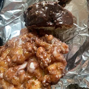 Chocolate cake donut and apple joojoo beads