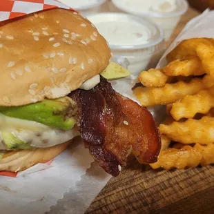 Avocado Burger Combo