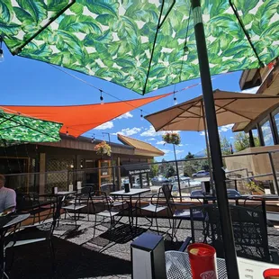 outdoor dining area