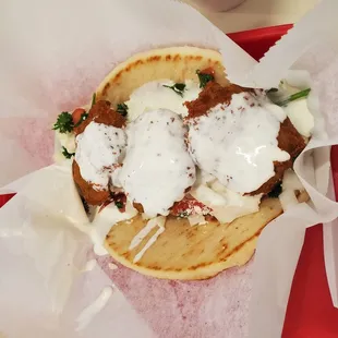 Falafel sandwich