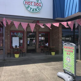 the front of the store
