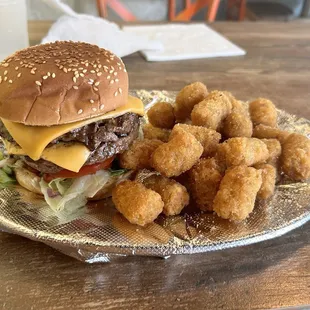 Double 1/2 lb. Double Bacon Cheeseburger with no Bacon