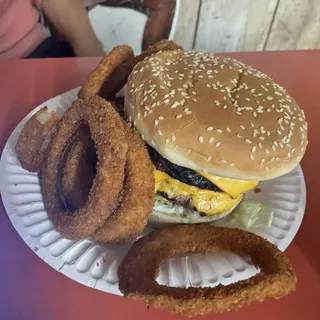 Sams Triple cheese burger