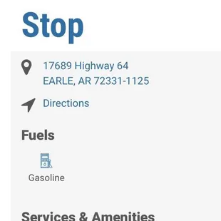 information about gas station