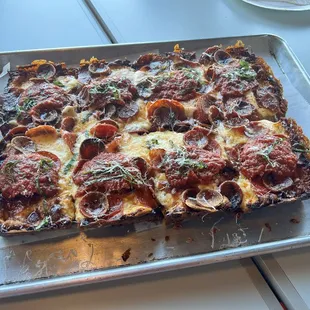 Detroit Style Pizza