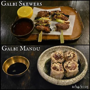 These appetizers were delicious.