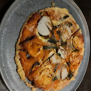 Kimchi Shrimp Scallop Pancake