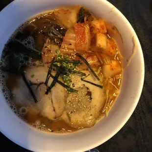 Kimchi ramen, spicy