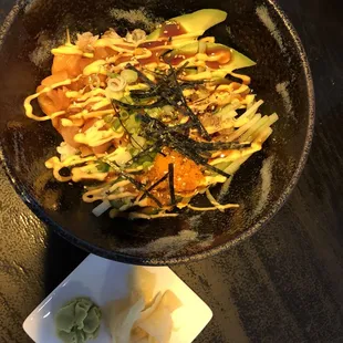 Salmon poke bowl