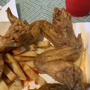 Wing dinner
