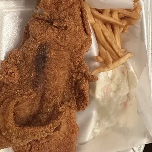 fried chicken and fries