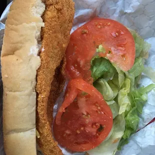 Orange roughy sandwich $10