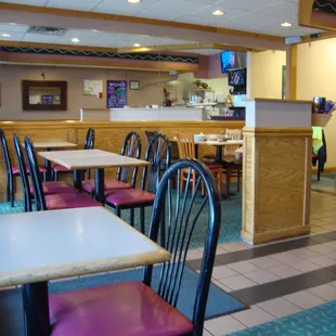 The left side dining area.