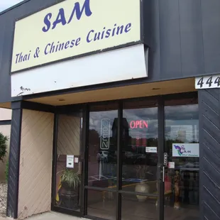 Front of the restaurant.