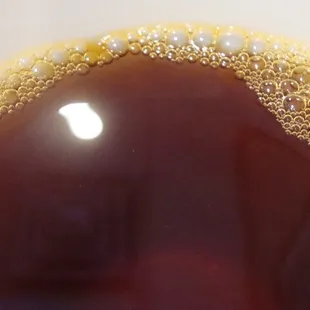 Hot tea, closeup.