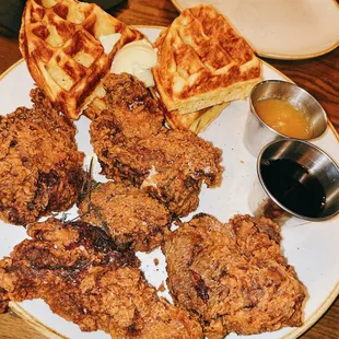 Chicken and waffles