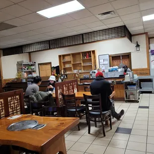 I got there before the lunch break