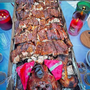 Whole suckling pig for our party