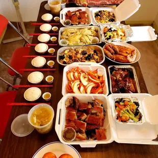 Honoring my Maternal Grandma's Death Anniversary w/home-cooked meals by Mom &amp; assorted Roasted BBQ items from Sam Woo.