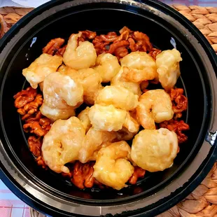 $14.99 Honey Walnut Shrimps (Large Portion): Plump, juicy Shrimps with the right amount of candied walnuts &amp; honey/mayo mixture.