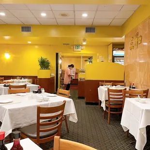 the dining area