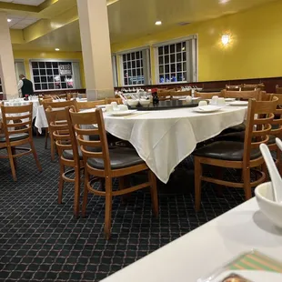 Clean dining room area