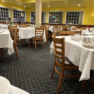 Pretty empty for a late Sunday night. Clean tables