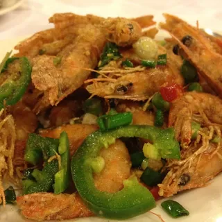Spicy Salt and Pepper Shrimp (Served with Shell) /