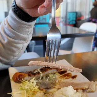 Cutlet was so thin.