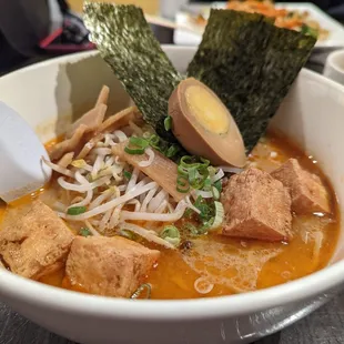 Spicy Vegetarian Ramen w/ Miso Tofu