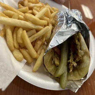 Chicken Shawarma with Fries