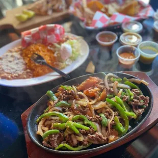 a plate of food on a table