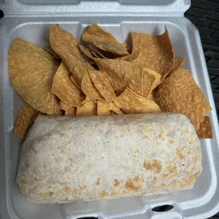Chicken burrito