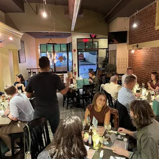 Open entrance to public into our private event.