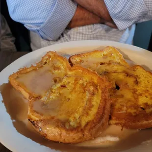 Jumbo Cinnamon Swirl French Toast.