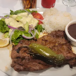 Carne asada , Done  médium